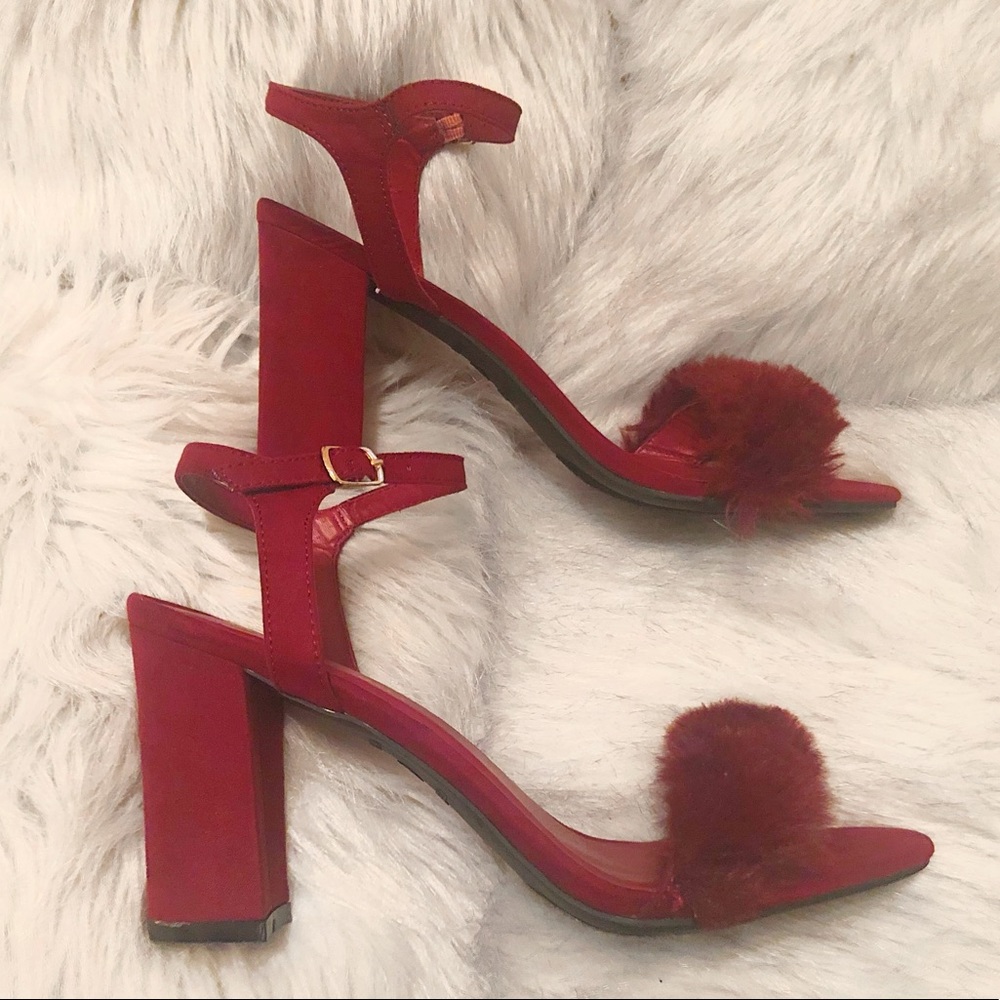 Madden Girl Furry Block Heel